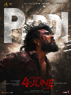 Peddi theatrical poster: Ram Charan as the village all-rounder